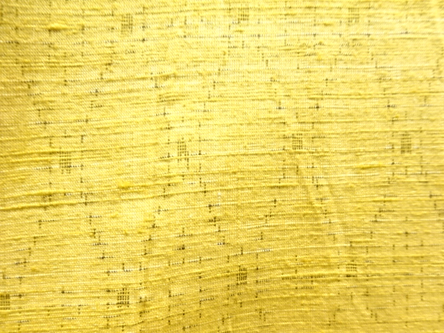  アンティーク　立涌模様織り出し手織り節紬単衣着物